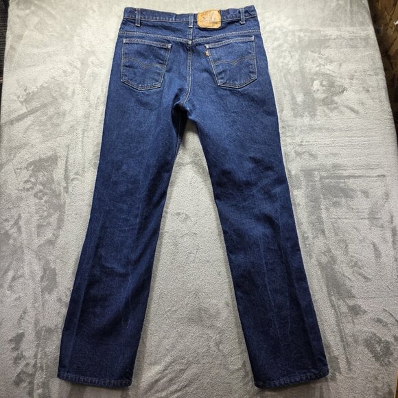 VTG Levi's Jeans Men's 38x32 Fits 38x34 Black 517 Orange Tab Boot Cut 90s